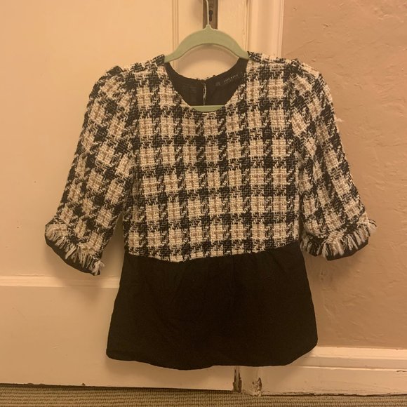 ZARA TWEED PEPLUM TOP - Picture 5 of 5